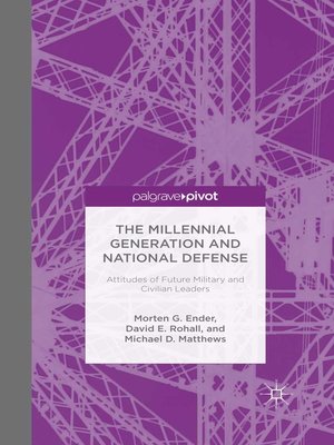 cover image of The Millennial Generation and National Defense
